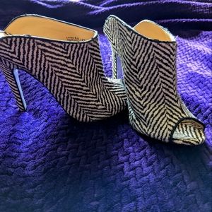 Chinese Laundry/ Kristin Cavallari heels size 37(US 6.5) zebra print cowhide